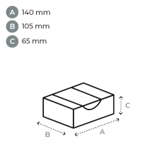 Dispenser Faltschachel 14x10,5x6,5 cm 1