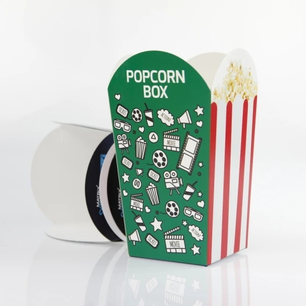 Bedruckte Popcornboxen