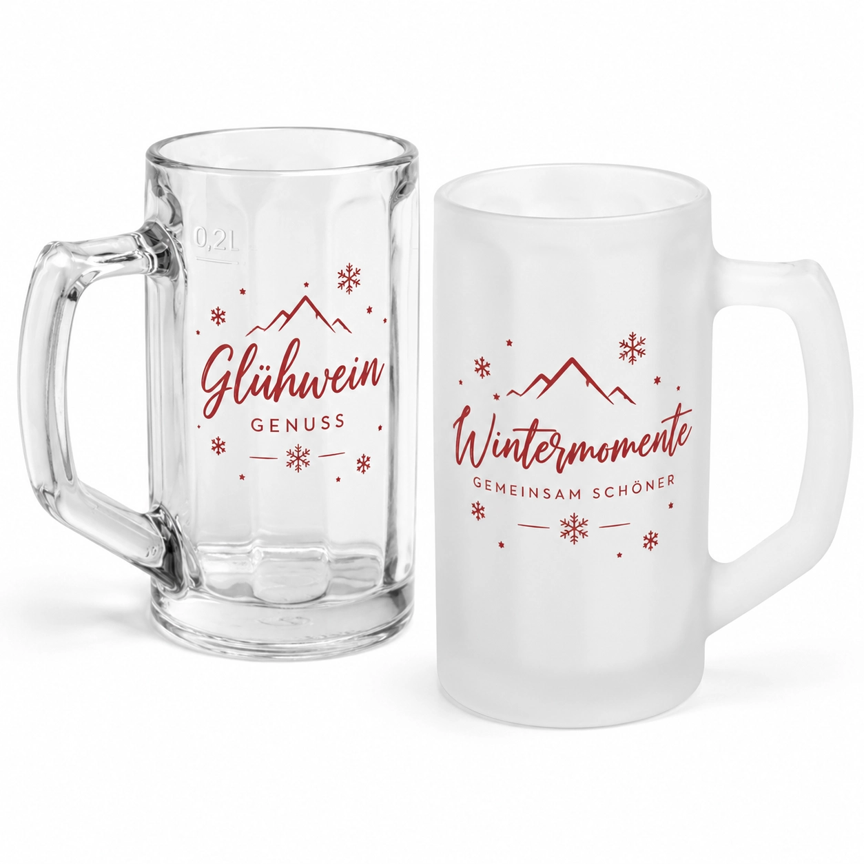 Glühweinkrug 200 ml aus Glas